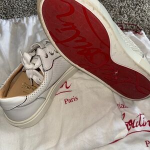 Red bottom sneakers